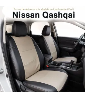 Forros de asientos en leatherette vinil para Nissan Qashqai a la medida