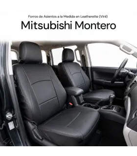 Forros de asientos en leatherette vinil para Mitsubishi Montero a la medida