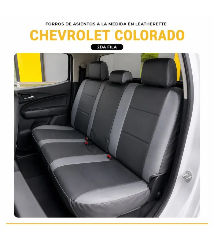 Forros a la medida Chevrolet Colorado en vinil tipo piel