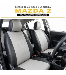 Forros a la medida Mazda 2 en vinil tipo piel