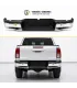 Bumper trasero Toyota Hilux 2016 2025 con 2 hoyos para sensores