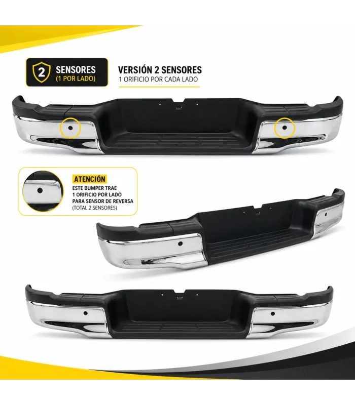 Bumper trasero Hilux 2016 2025 referencia 80 TYIB384 00 NA A