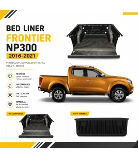 Protector de cama Bed Liner Nissan Frontier NP300 Doble Cabina 2016-2021