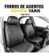 Forros a la medida Toyota Yaris en vinil tipo piel