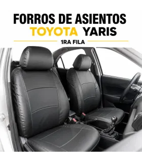 Forros a la medida Toyota Yaris en vinil tipo piel