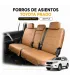 Interior Toyota Prado con forros de asientos leatherette
