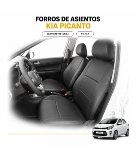 Forros de asientos leatherette vinil Kia Picanto