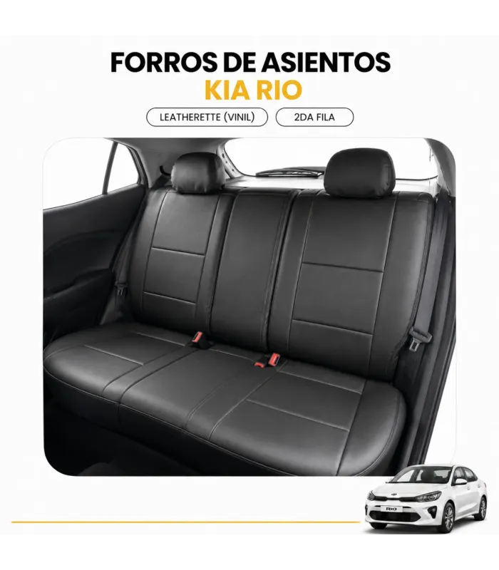 Forros de Asientos a la Medida en Leatherette (Vinil) para Kia Rio