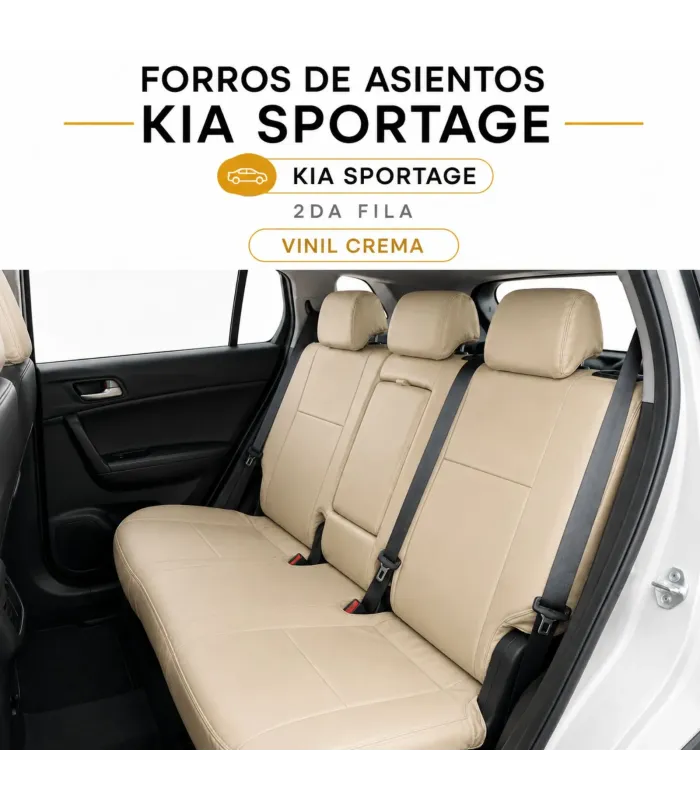 Forros a la medida Kia Sportage en vinil tipo piel