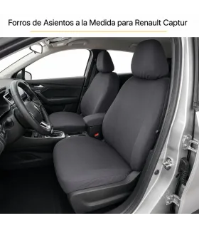 Forros Asientos Renault Captur | Vinil o Tela Drill | Auto Fashion