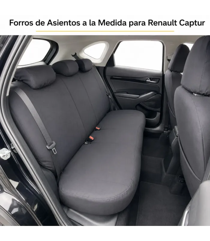 Forros Asientos Renault Captur | Vinil o Tela Drill | Auto Fashion