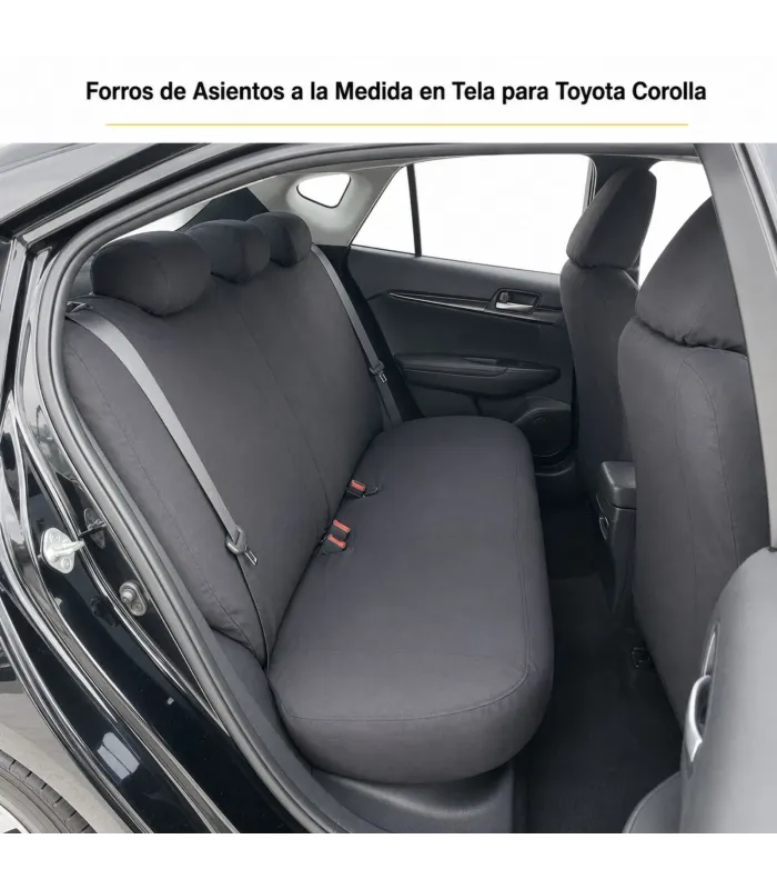 Forros de Asientos a la Medida en Tela para Toyota Corolla