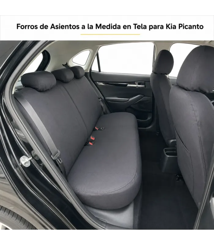 Forros de asientos en tela para Kia Picanto a la medida