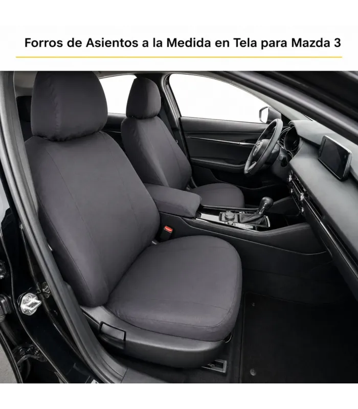 Forros de Asientos a la Medida en Tela para Mazda 3