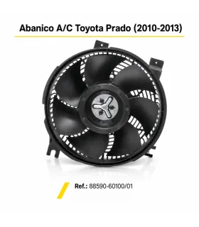 Conjunto de aspas y motor del abanico A/C Toyota Prado