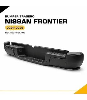 Defensa trasera negra Nissan Frontier 2021-2025 referencia 85010-6KH0J