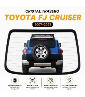 Vidrio Trasero Cristal Medallon Toyota FJ Cruiser 2007-2023