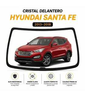 Vidrio parabrisas delantero Hyundai Santa Fe 2013-2018 reemplazo con instalación a domicilio