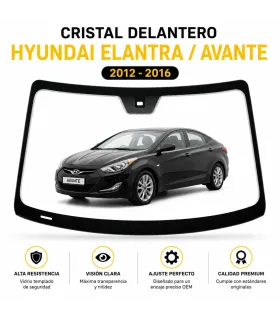 parabrisas laminado para Hyundai Elantra - Avante 2012-2016, repuesto de calidad OEM con instalación profesional.