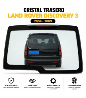 Cristal Trasero Vidrio Compuerta Land Rover Discovery 3 LR3 2004-2009 Templado Desempanador OEM