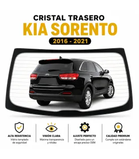 Vidrio Trasero Cristal Luneta Kia Sorento 2016-2021