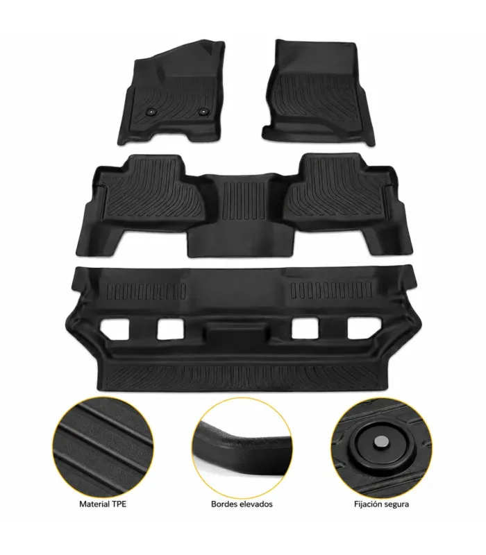 Alfombras Tipo Bandeja Focus Mats Chevrolet Tahoe 2015 a 2020