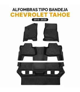 Alfombras Tipo Bandeja Focus Mats Chevrolet Tahoe 2015 2016 2017 2018 2019 2020 Impermeables 3D a la Medida