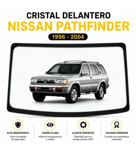 Cristal Delantero Parabrisas Doble Lamina de Seguridad para Nissan Pathfinder 1996-2004 Instalacion Gratis