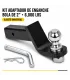 Kit Adaptador de Enganche para Remolque con Bola 6000 Lbs Universal Pasador