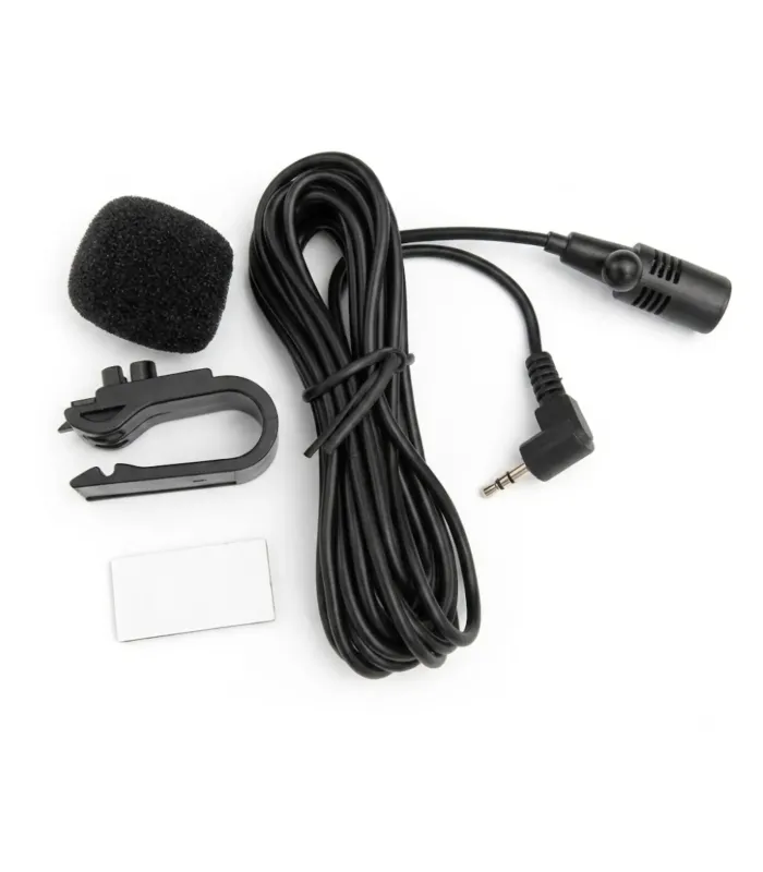 Micrófono auxiliar para pantalla multimedia de vehículo
