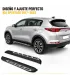 Estribos Kia Sportage QL negro con detalles plateados
