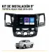 Dash kit Toyota Hilux Vigo para pantalla 9 pulgadas