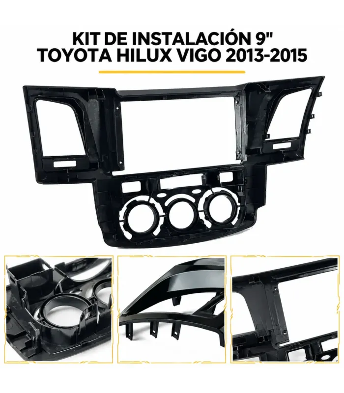 Accesorio de tablero Toyota Hilux Vigo para radio Android