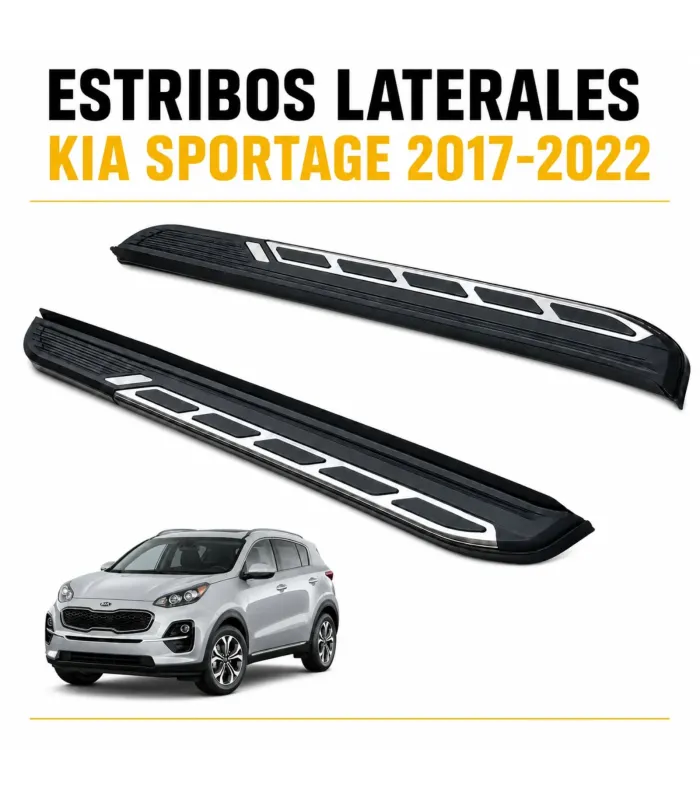 Estribos laterales Kia Sportage 2017 2022 set de dos piezas