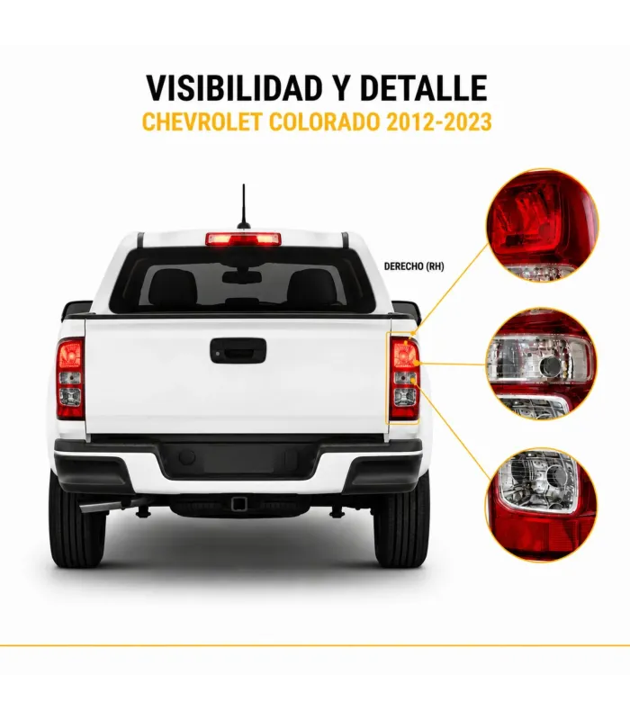 Faroles Traseros Chevrolet Colorado LT 2012-2023 | Auto Fashion