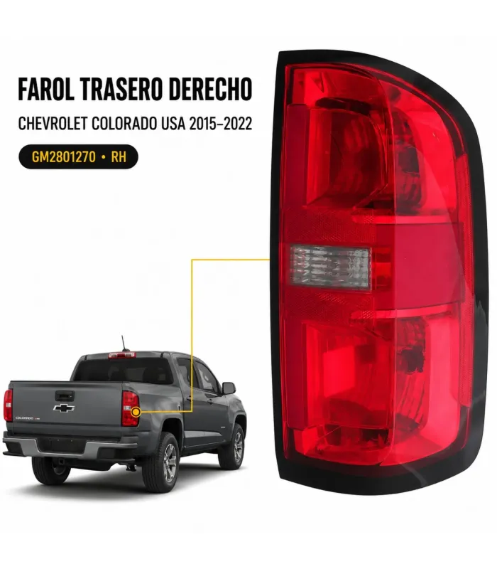 Pantalla trasera izquierda y derecha Chevrolet Colorado