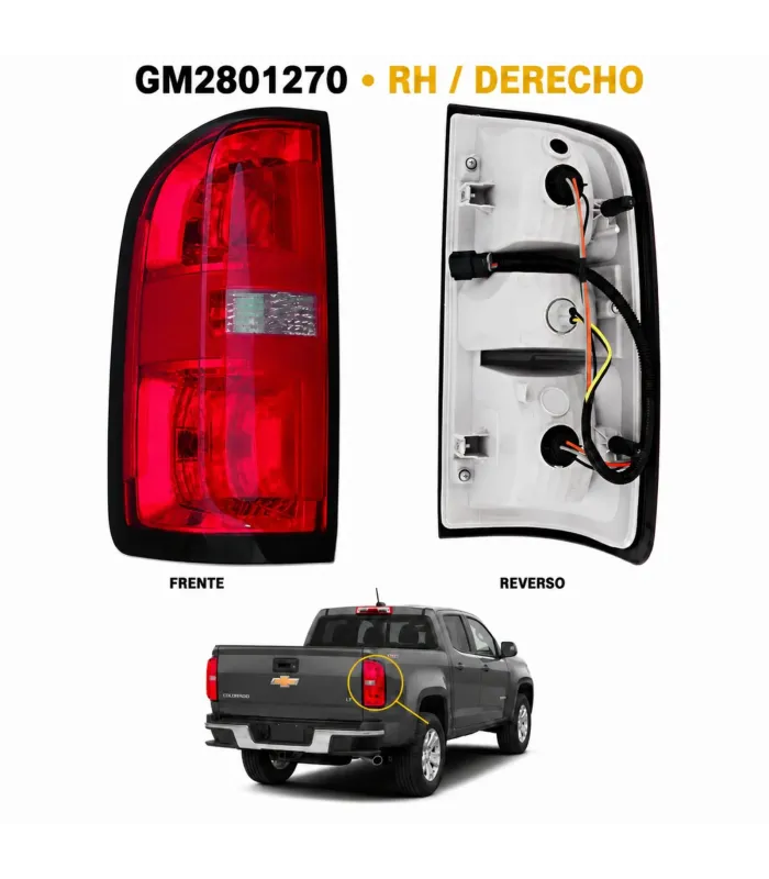 Repuesto de luz trasera Chevrolet Colorado USA