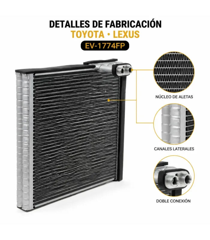Evaporador Lexus ES350 sistema HVAC reemplazo OEM