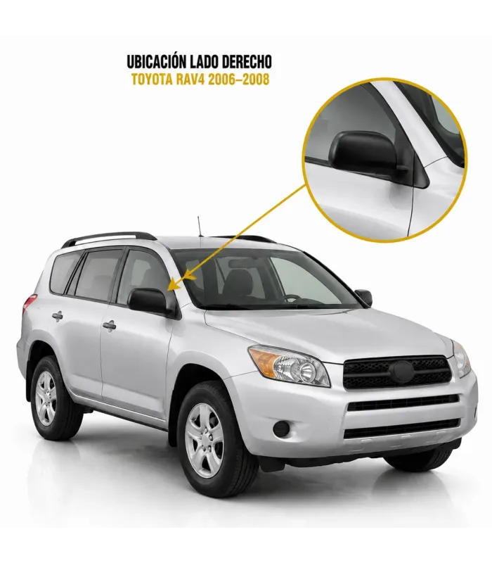 Espejo Retrovisor Toyota RAV4 2006-2008 | Auto Fashion