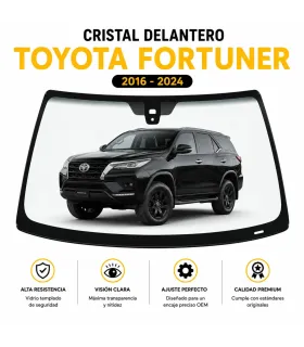 Cristal Parabrisas Delantero Toyota Fortuner 2016 2017 2018 2019 2020 2021 2022 2023 2024