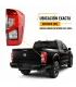 Ubicación de Pantallas Traseras LED Nissan Frontier NP300 2021-2024