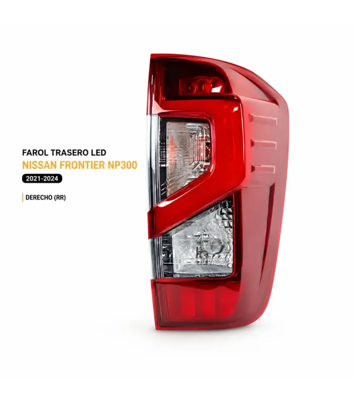 Farol Trasero LED Derecho Nissan Frontier NP300 2021-2024 vista frontal