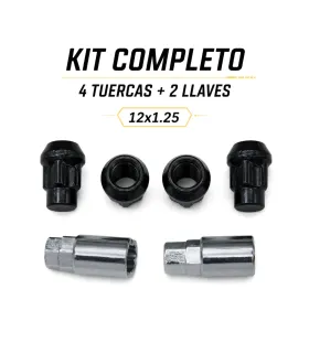 Tuercas de seguridad 12x1.25 IG Tuning set de 6 piezas