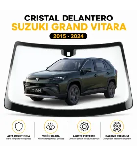 Vidrio Parabrisas Delantero Suzuki Grand Vitara 2015 2016 2017 2018 2019 a 2024 Cristal de Doble Hoja Laminado Reemplazo