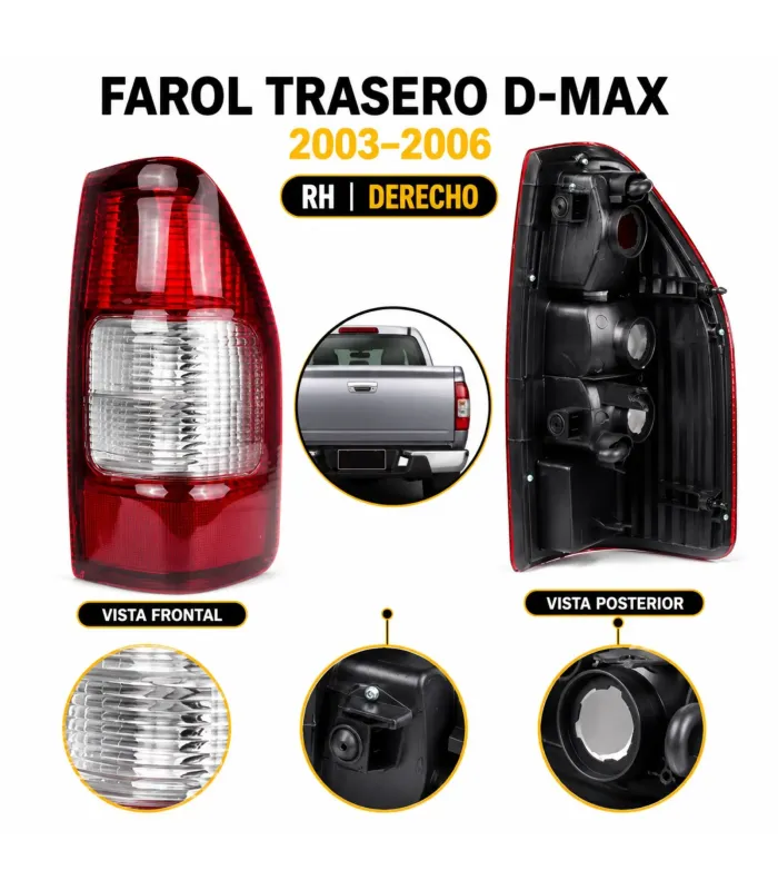 Farol trasero derecho Isuzu D-Max 2003 2006