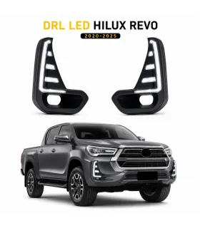 DRL LED Toyota Hilux Revo 2020 2025 luz secuencial