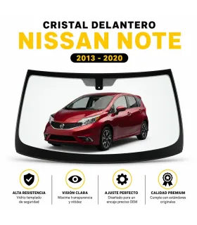Vidrio frontal Nissan Note E12 2013 2020 reemplazo OEM