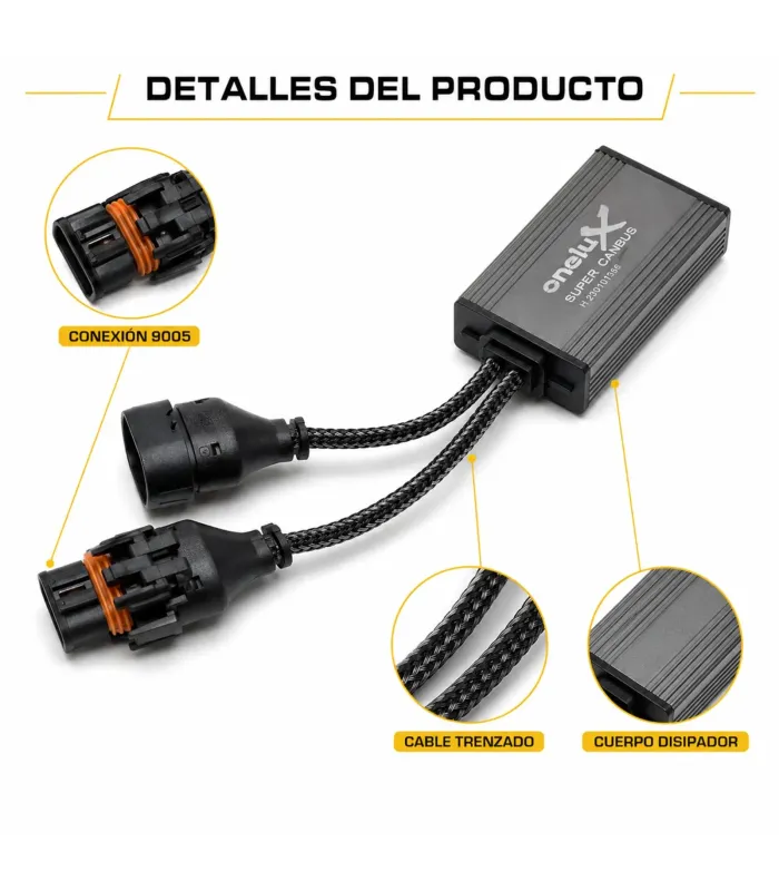 Modulo cancelador LED Super CANBus C100 12V conector 9005