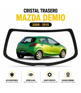 Vidrio trasero Mazda Demio DE 2008 2014 reemplazo OEM