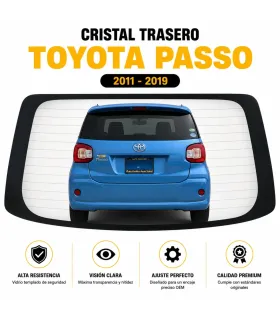 Cristal Trasero Comporton Vidrio Compuerta Toyota Passo 2011-2019